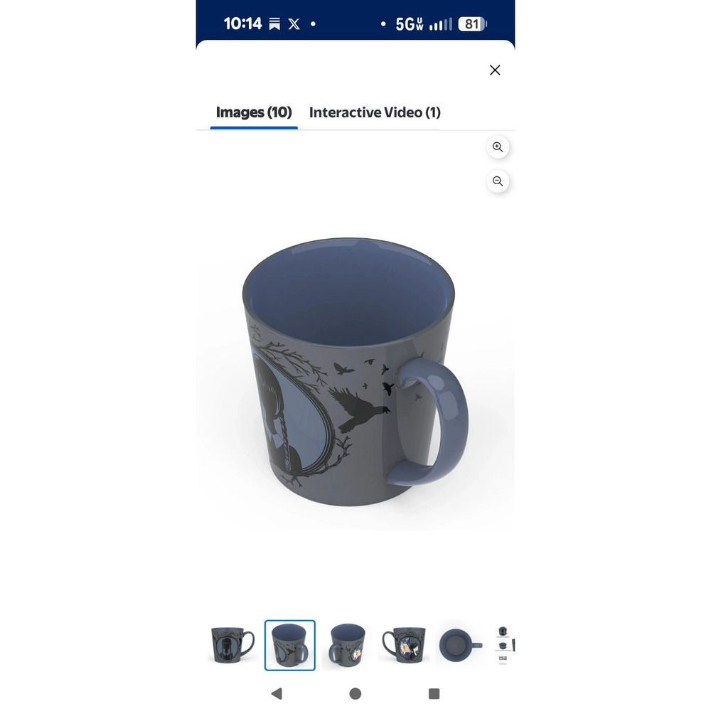✨NEW Wednesday Addams Nevermore Academy Coffee Cup Mug with Enid by Zak Designs✨ - Picture 4 of 5